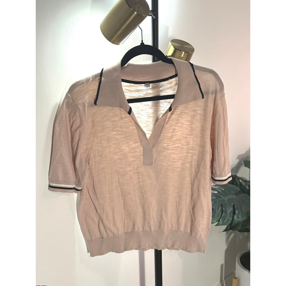 Margaret O'Leary collar polo elevated basics clean girl soft life quiet luxe LG‎